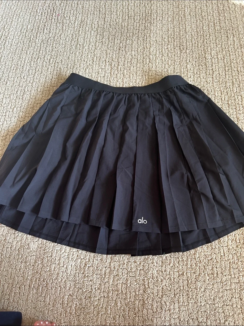Alo Large Tennis Skirt Black Preloved